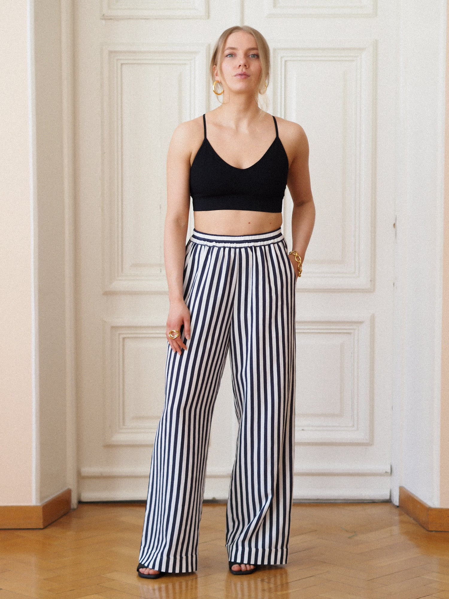 Enchanter Pants, Navy Stripe