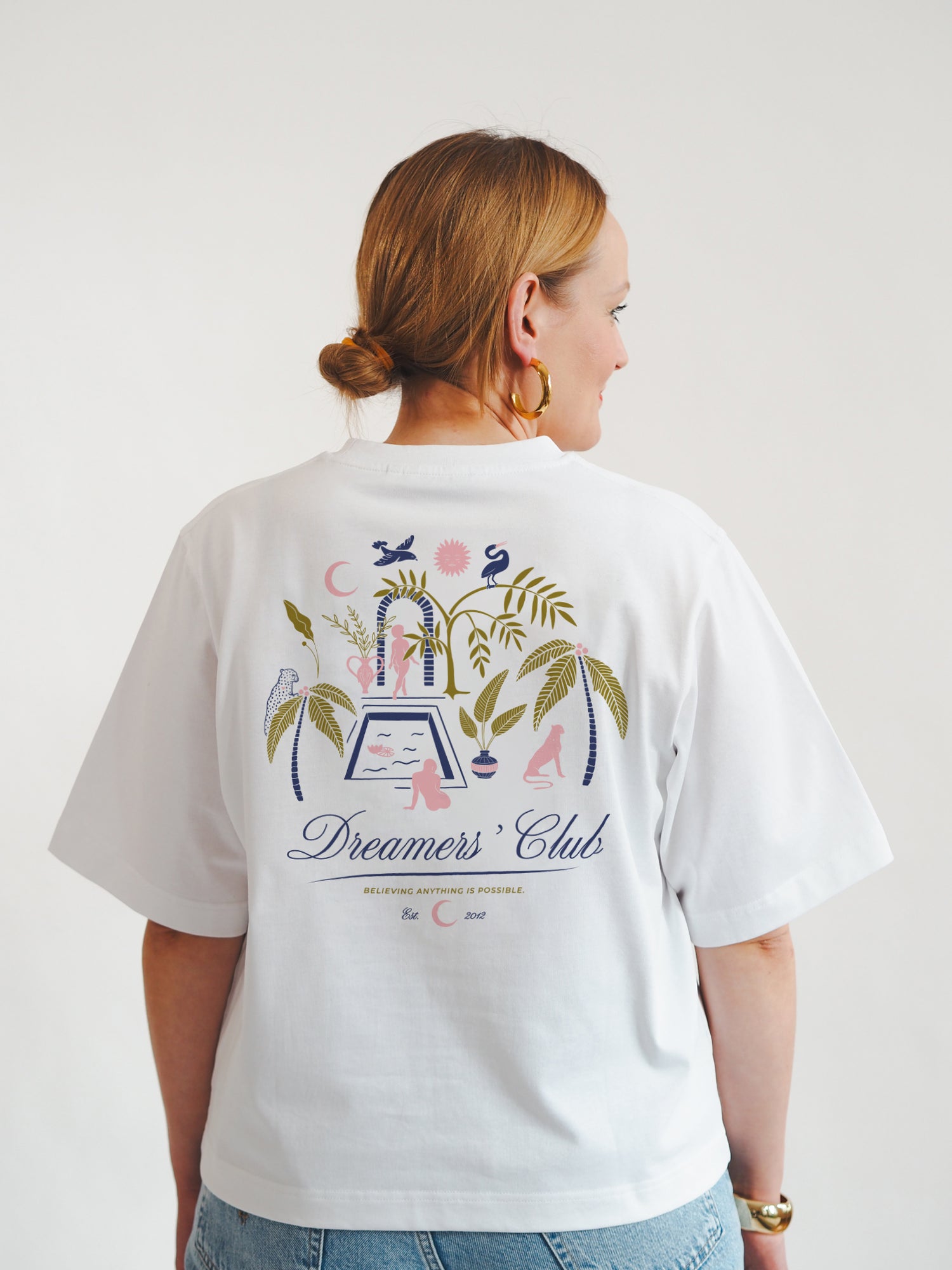Dreamers' Club Boxy Tee, White