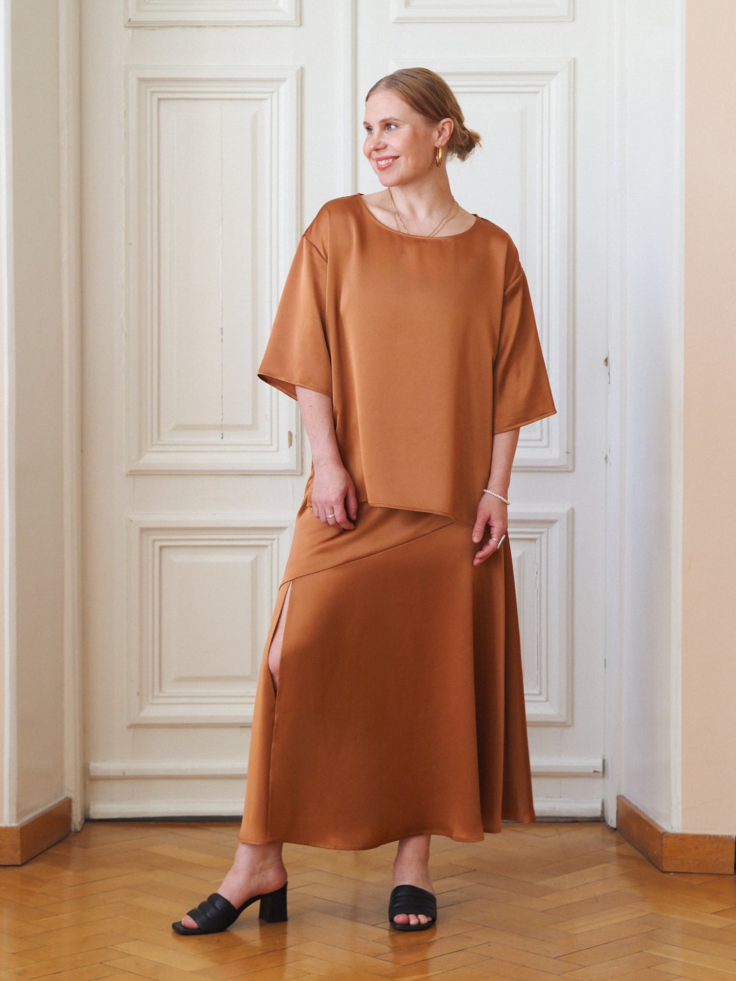 Elore Blouse, Caramel