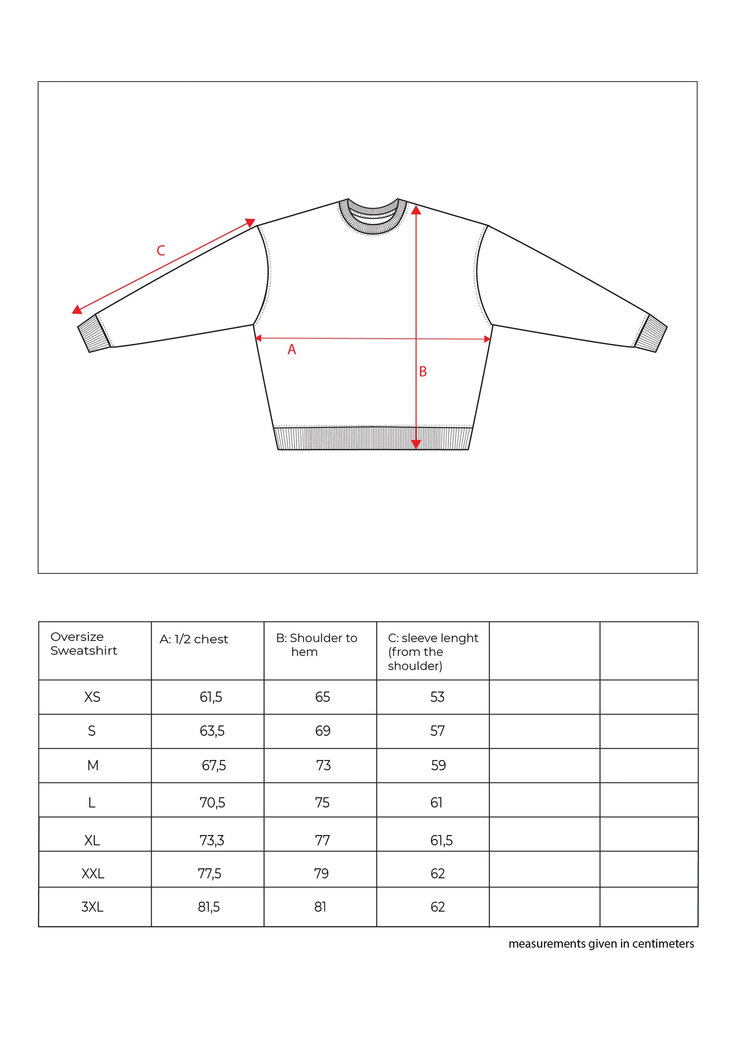 Revolution Oversize Sweatshirt, Cream