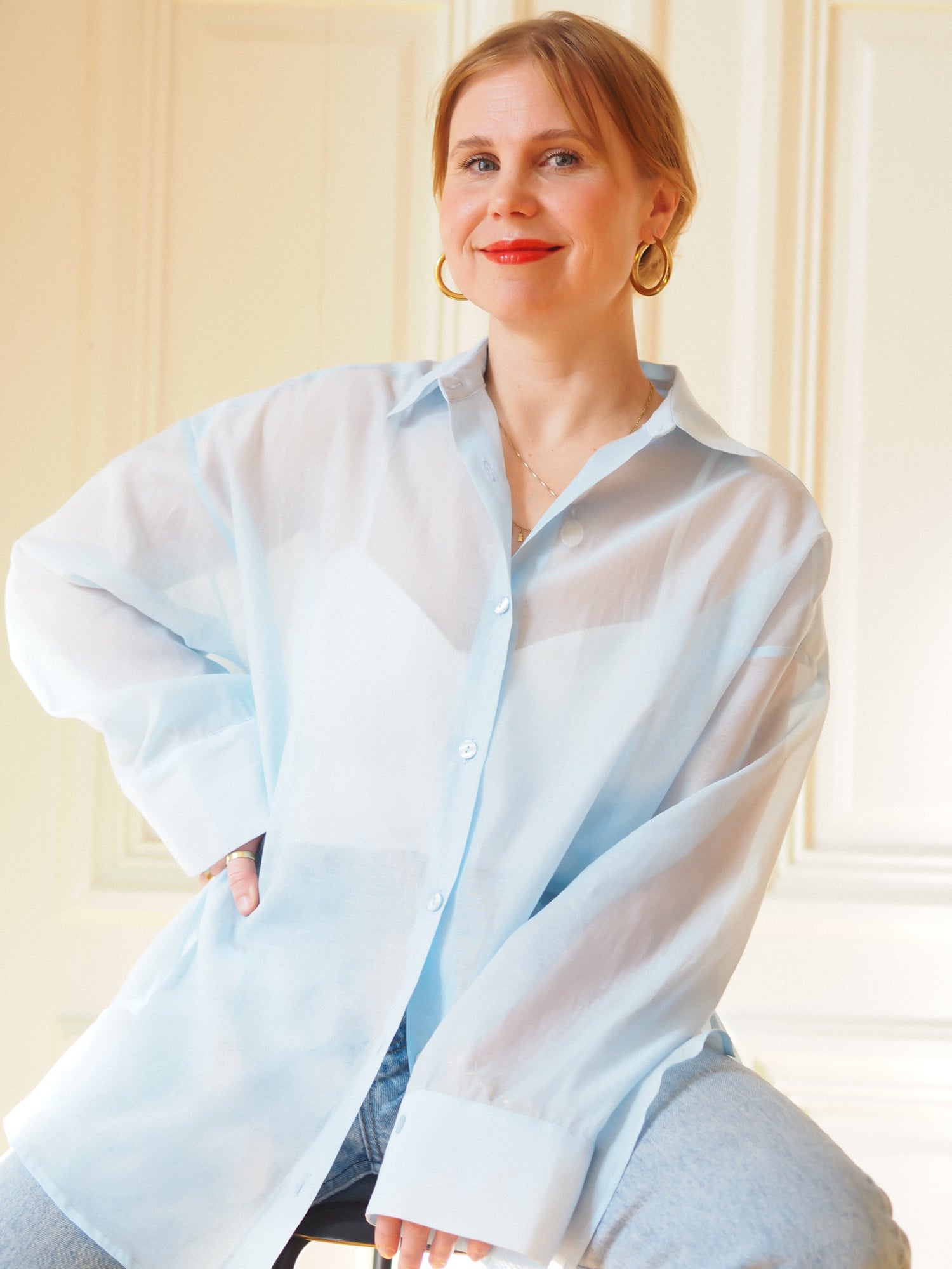 Aeris Shirt, Light Blue