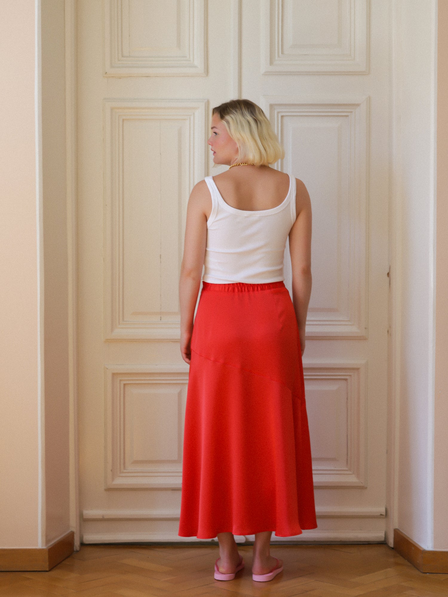 Lunar Skirt, Fiery Red