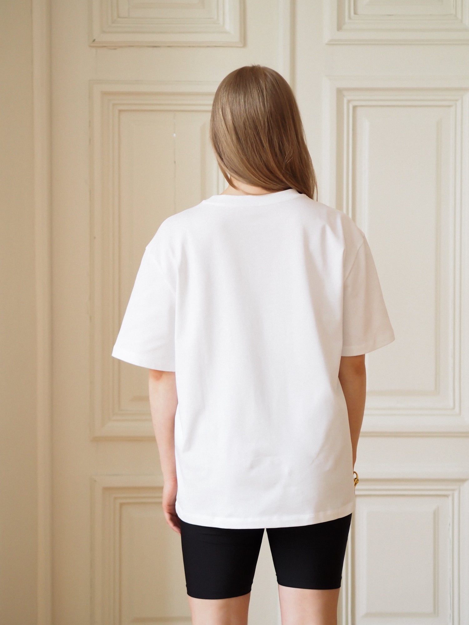 Running Signature Tee, White