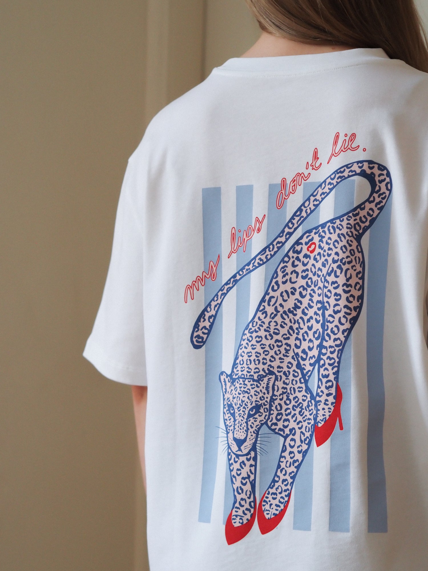 Lips Don't Lie Signature Tee, White