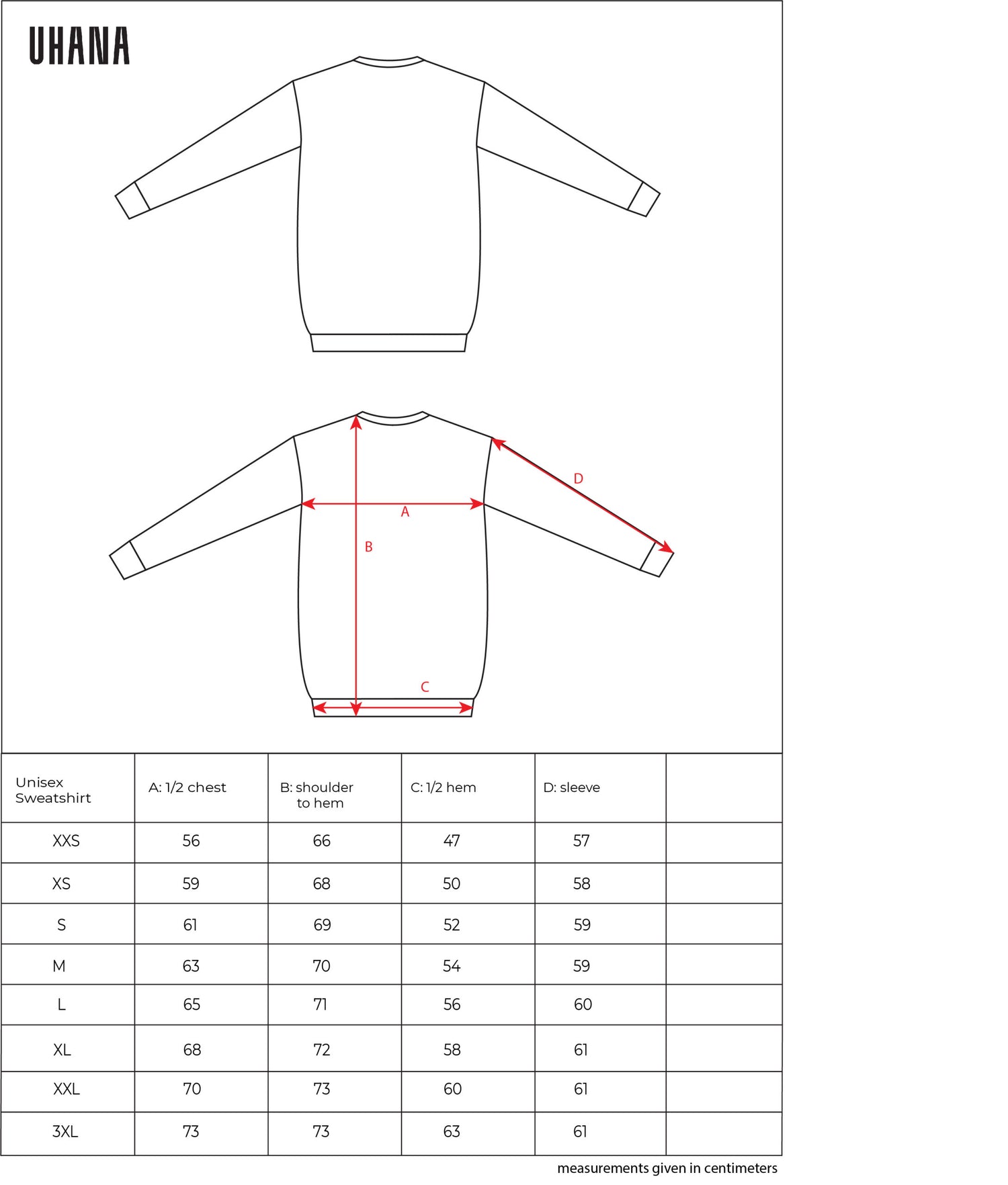 Unisex Sweatshirt, Venus Black