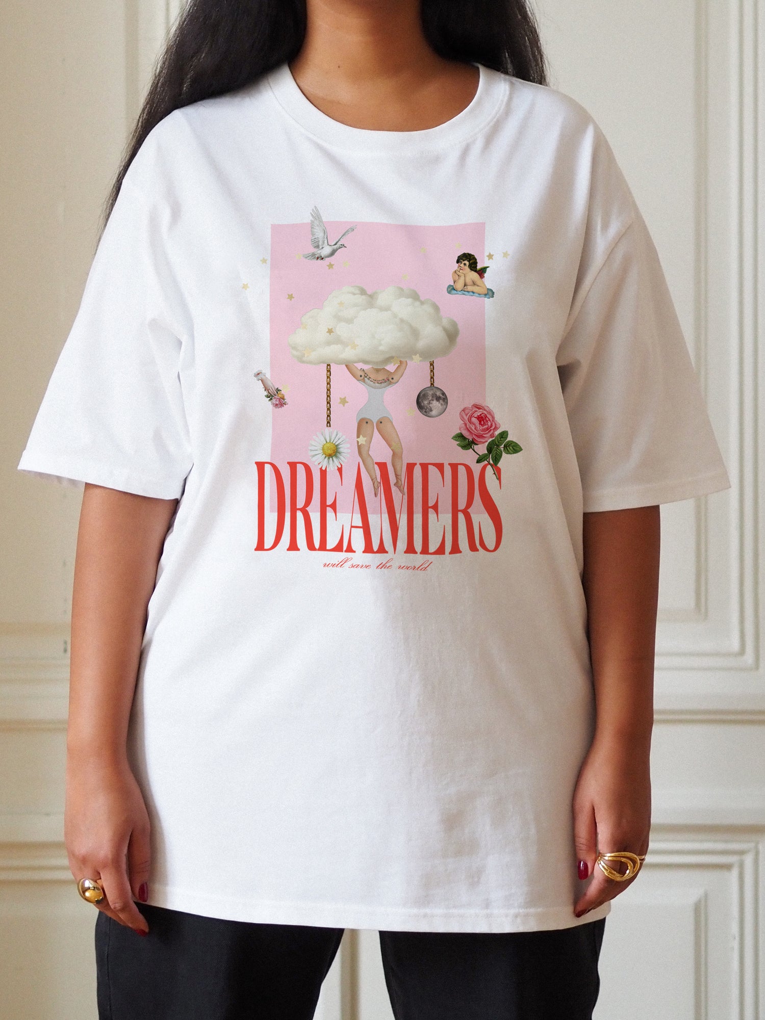 World Saver Oversize T-shirt, White