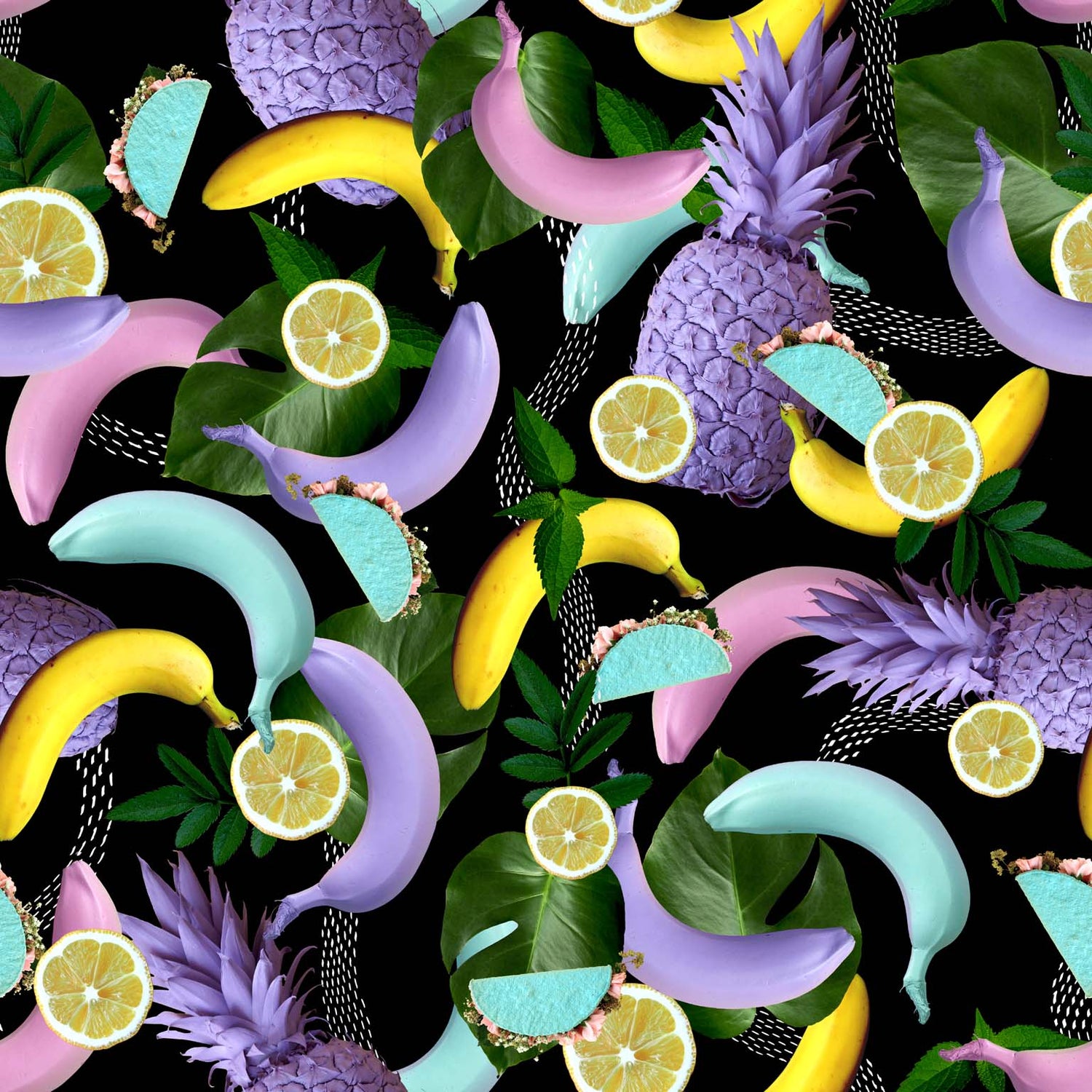 Bananas Black -kangas, Silkki